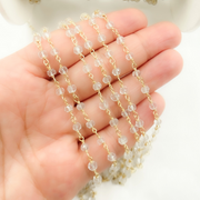 Crystal Gold Plated 925 Sterling Silver Wire